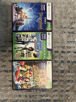 3 Kinect Games Sports Season Two Adventures! & Disneyland Xbox 360