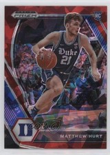 2021-22 Panini Prizm Draft Picks Red Ice Prizm Matt Hurt Matthew Hurt #34 4l3