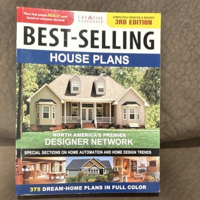 Creative Homeowner Best-Selling House Plans 3rd Edition Paperback Full Color