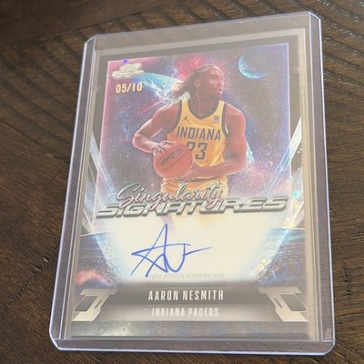 2025-26 Topps Chrome Cosmic Aaron Nesmith Black Singularity Signatures 6/10 (G3)