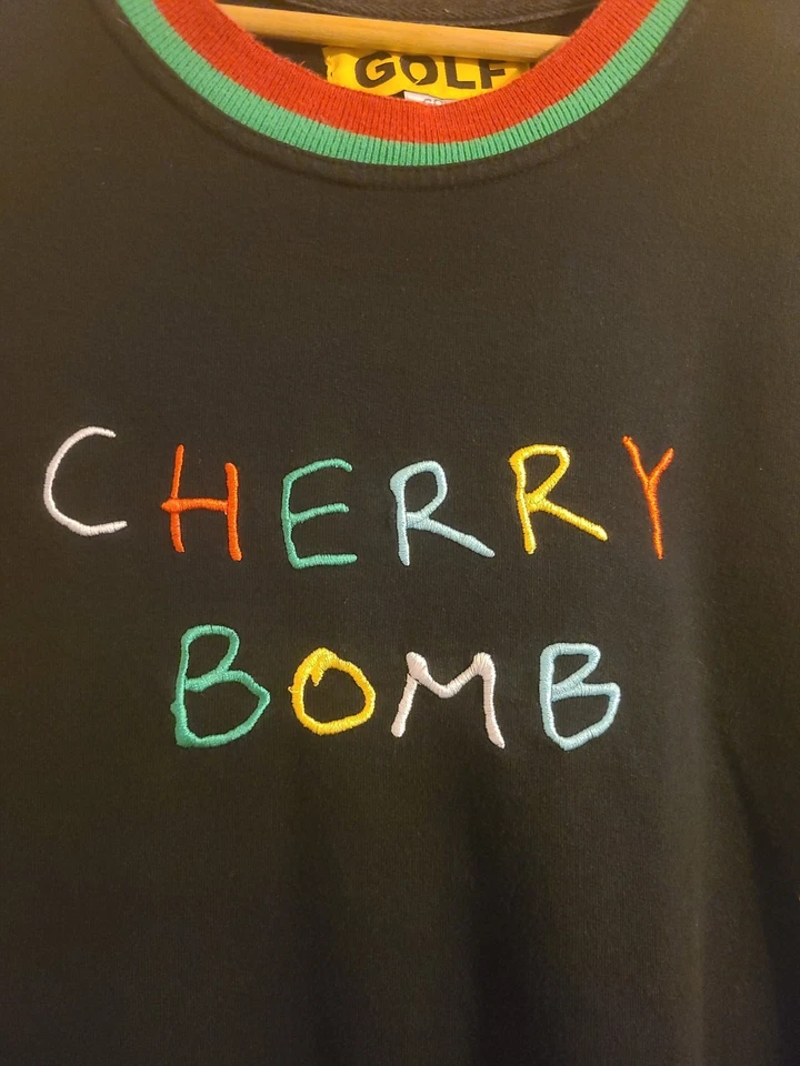 2015 Golf Wang Tyler The Creator Cherry Bomb Album Promo Crewneck Size Xl - Image 2 of 4
