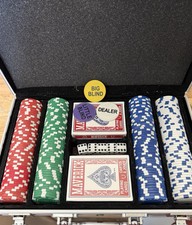 Jeu de 200 jetons de poker Brookstone Professional avec cartes à jouer Maverick scellées