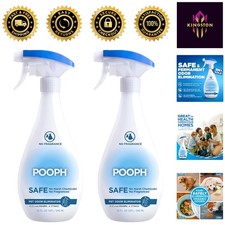 Eco-Friendly Pet Odor Eliminator, 32oz Spray 2-Pack - Fragrance-Free Solution