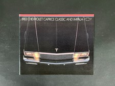 1983 Chevrolet Caprice Classic Impala Original Sales Brochure Sales Catalog 1983 Chevrolet Caprice Classic Impala Original Sales Brochure Sales Catalog