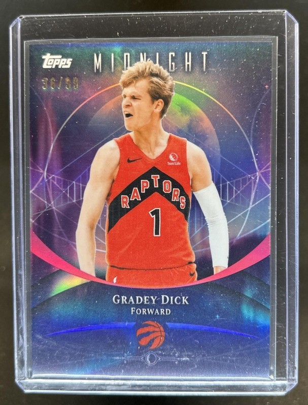 2025-26 Topps Midnight Gradey Dick Twilight #/99 Raptors