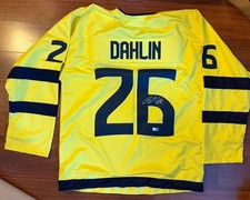 Rasmus Dahlin Team Sweden Autograph Olympic Hockey Jersey. Authenticated! Sabres