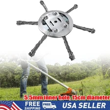 Steel Wire Grass Trimmer Head Tool Kit Lawn Mower Weeding Head Brush Cutter X1