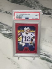 2015 Panini Gridiron Kings Tom Brady Red Frame #11 Mint PSA 9 Patriots Colors!!