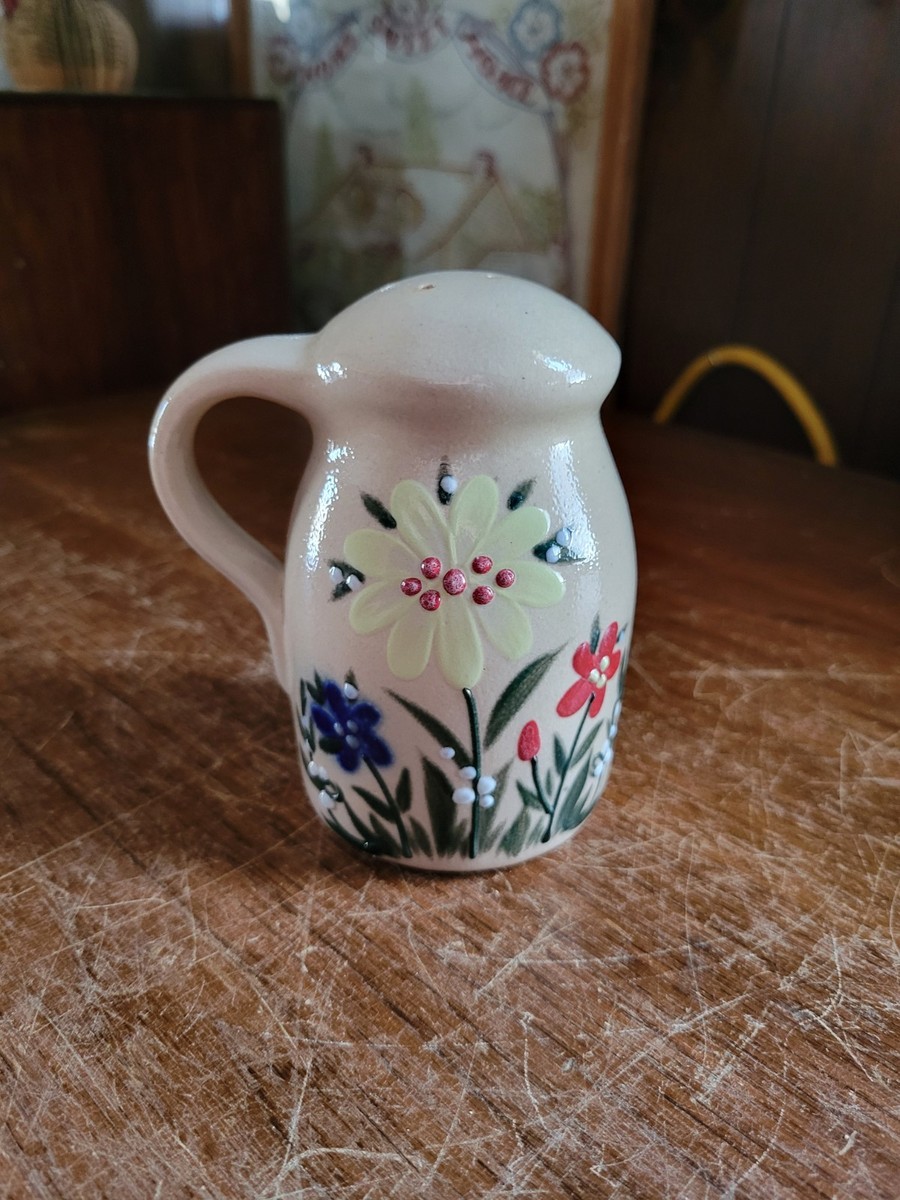 Salmon Falls Stoneware Wildflower Salt Glaze Salt or Pepper Shaker