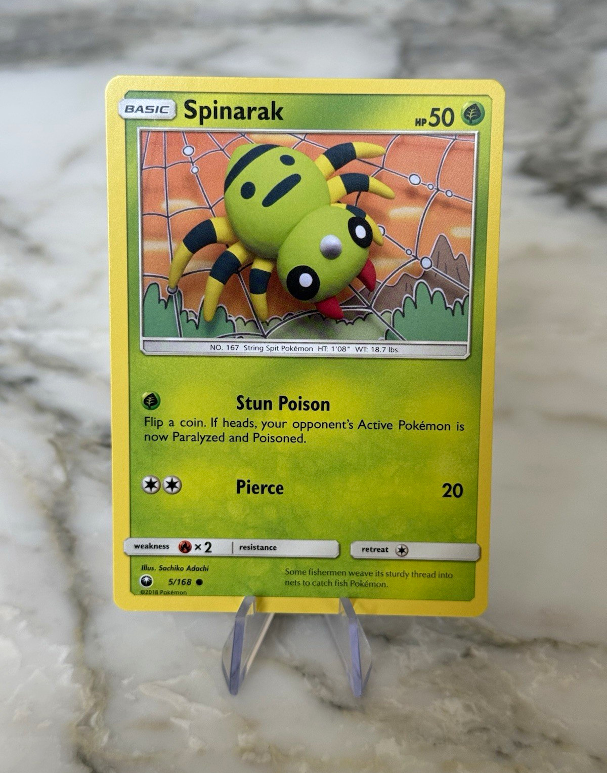 Pokemon - Spinarak 5/168 - Celestial Storm - Common - NM