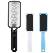 3 Pcs Foot File Callus Remover, 1 Count Pack of 3 , Blue black white