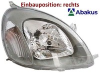 Abakus 212-11A2R-LD-EM Hauptscheinwerfer Rechts Scheinwerfer FüR Toyota