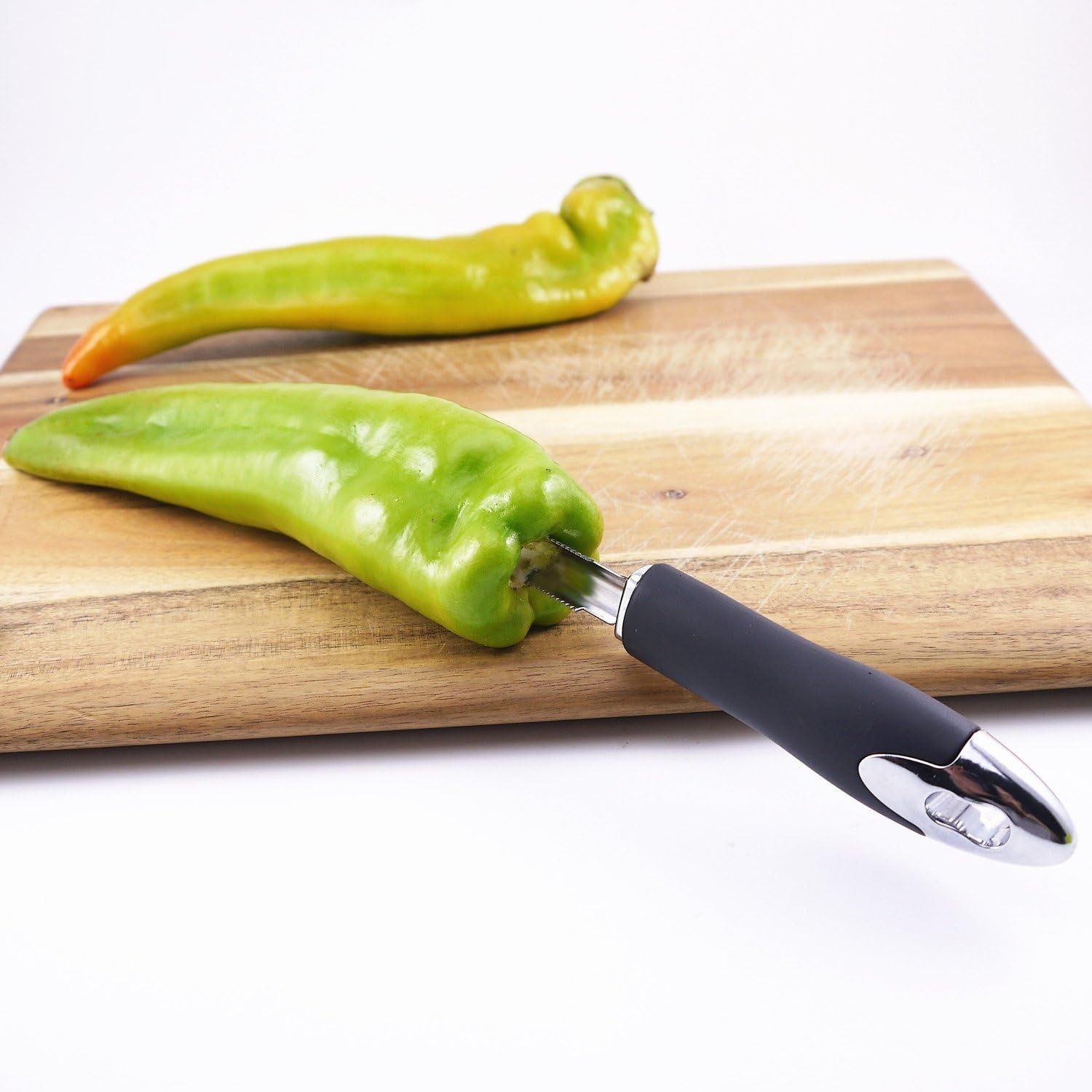 Jalapeno Chili Pepper Corer Stainless Steel Zucchini Cucumber Corers Sliver 