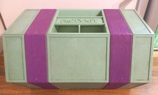 Rolykit Vintage Long Fold Up Storage Box. Crafts. Tools. Fishing. Nuts & screws