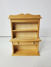 1/12 Miniature Furniture Dollhouse Unfinished Cupboard Hutch Display Cabinet EHI