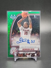 Derrion Reid 2024-25 Bowman U Chrome Auto 1st Green Shimmer Refractor #20