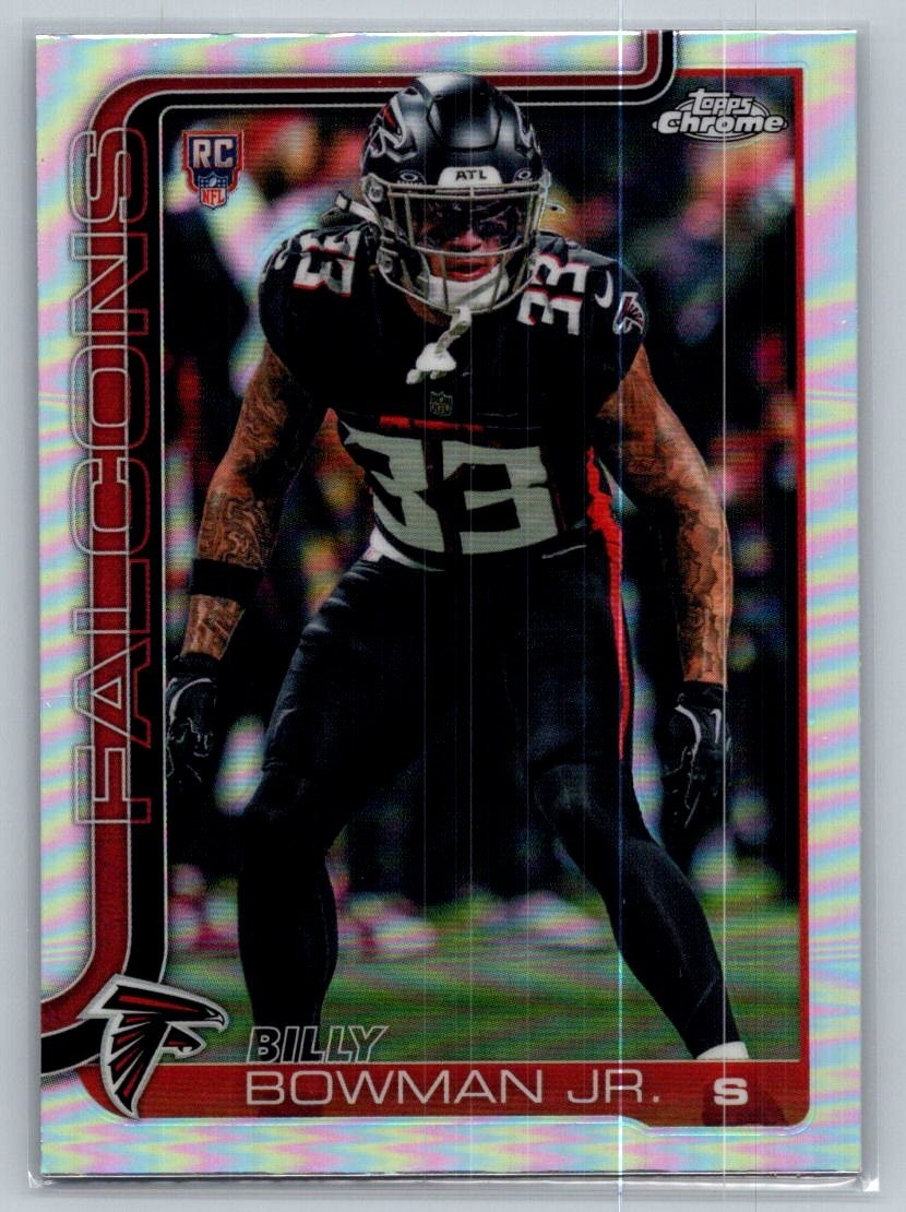 💎2025 Topps Chrome Football Refractor #344 Billy Bowman Jr. RC - Falcons💎