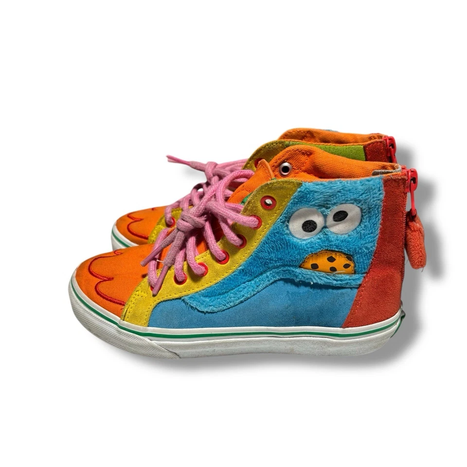 Vans SK8 Alta Cremallera SESAME STREET 'Big Bird' Niños Niñas Unisex Zapatos Talla 3 EU 34 Foto 3 de 4