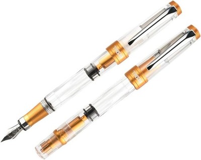 TWSBI Diamond 580ALR Füllfederhalter, Sunset Yellow, Einlass, 1,1 mm, TW100770