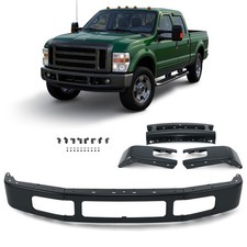 VRC Split Front Bumper for 08-10 Ford F250 F350 Super Duty w Fog Cutout Black