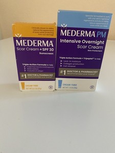 Scar Cream SPF 0.7 oz Mederma Scar Cream Overnight 1.0 oz Pack of 2