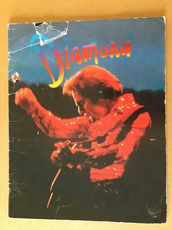 Neil Diamond Souvenir Program Tour Concert Book Vintage Neil Diamond