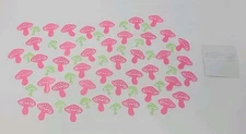 Lot of 65 Sticker Decals Glow in the Dark Mushroom Magic Stick-on Fluorescent