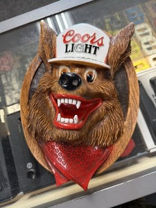 COORS Light Beer Wolf Sign | eBay
