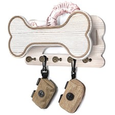 Decorative Dog Leash Holder for Wall - Creative Doggie Bone Shape Key Holder ...