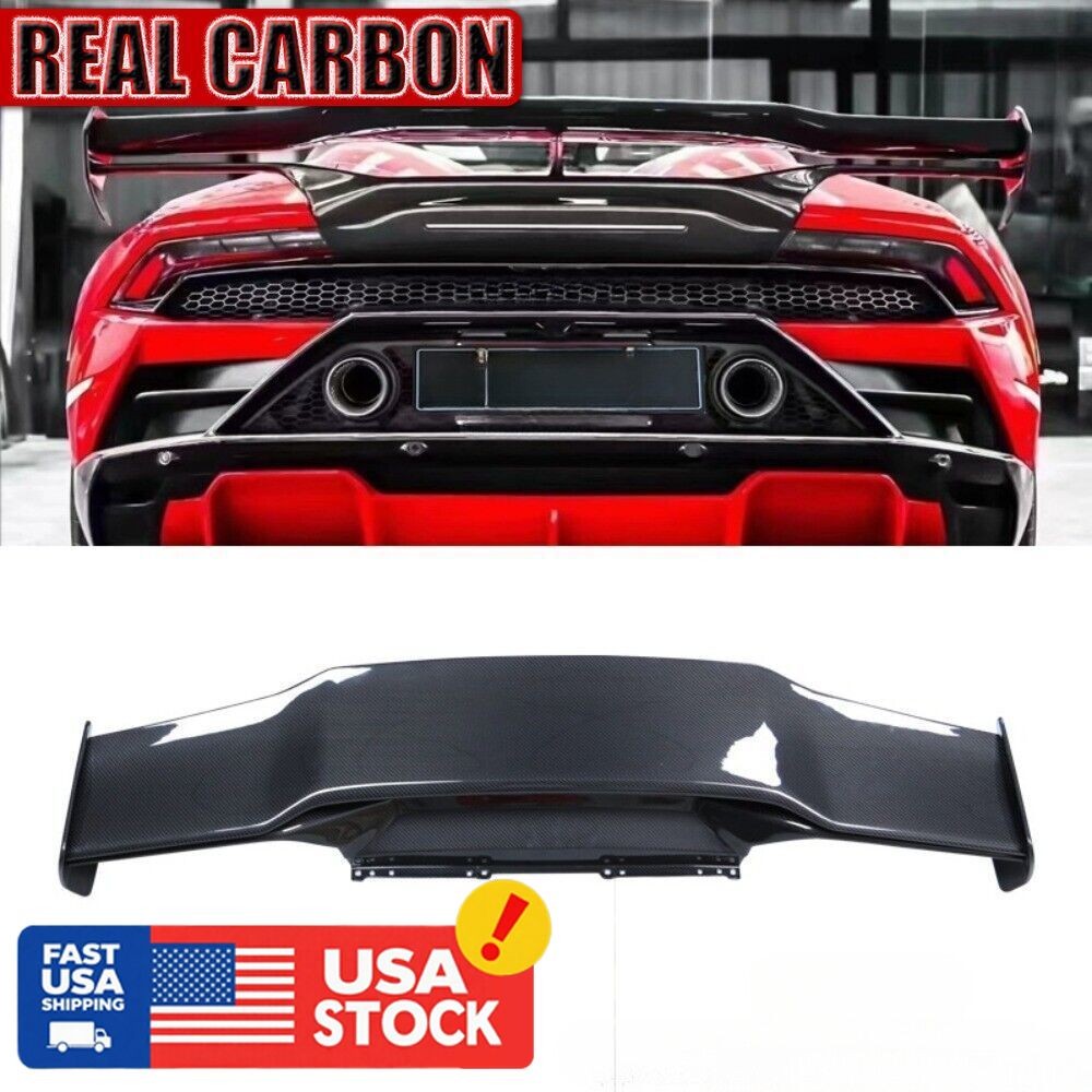 Real Carbon Fiber Rear Spoiler Wing For Lamborghini Huracan LP580 LP610 EVO