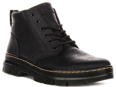 Dr Martens Boony Leder Wyoming Schnürer Herren Stiefel Schwarz EU 41-46