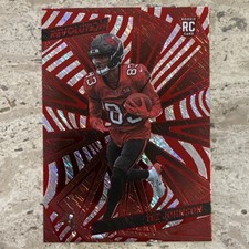 Panini 2025 Revolution Red Storm Rookie Tez Johnson Buccaneers #240