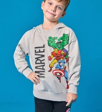 new SinSay MARVEL Avengers Sweatshirt Kids sz 128cm 6-7 years hoody 3D Hulk