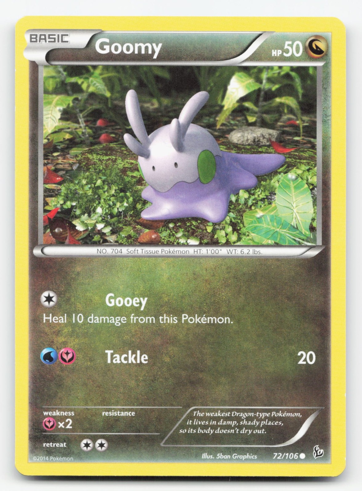Goomy 72/106 - LP Common - XY - Flashfire