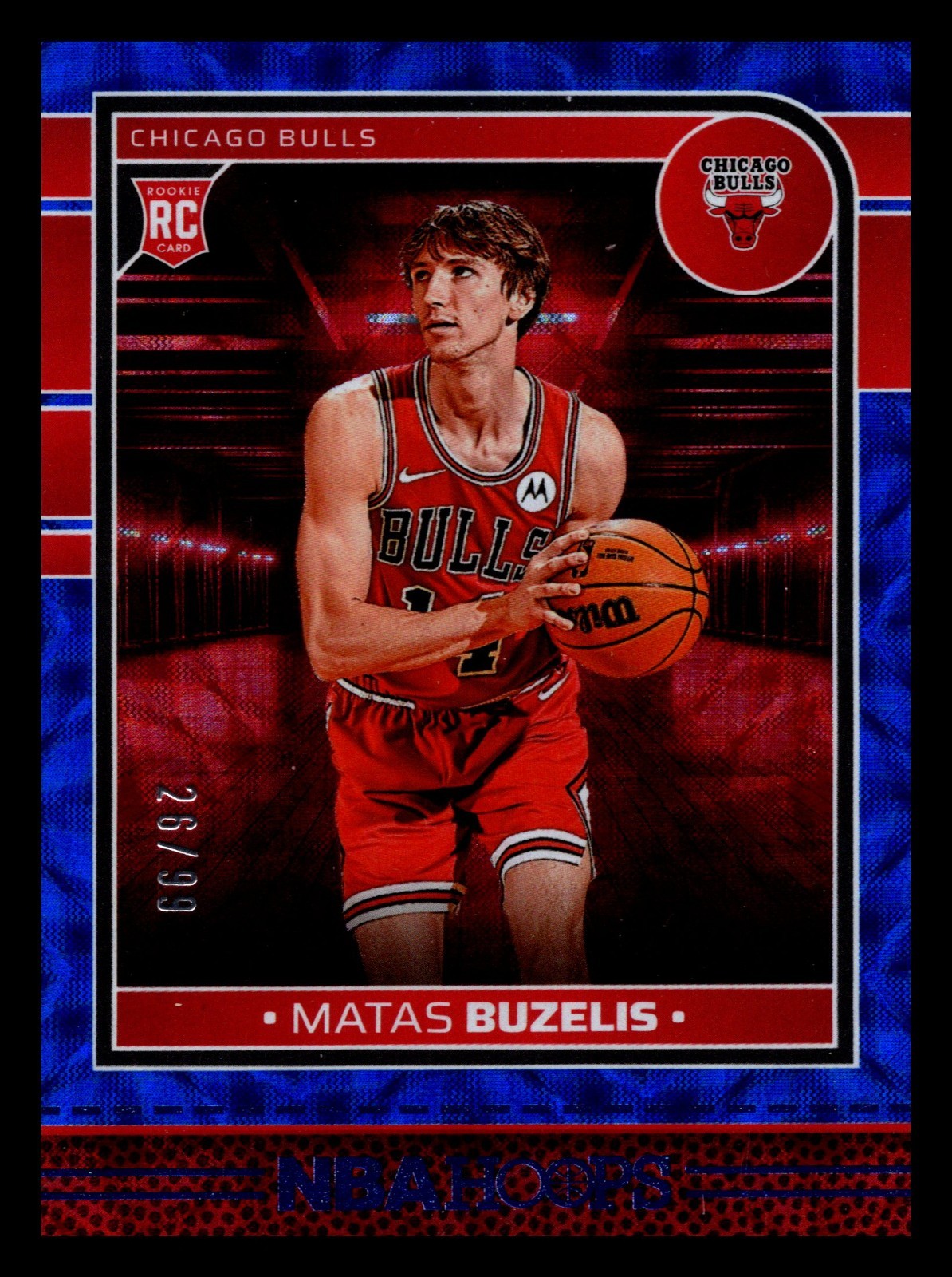 2024-25 Hoops #241 Matas Buzelis Blue Scope #/99 Rookie