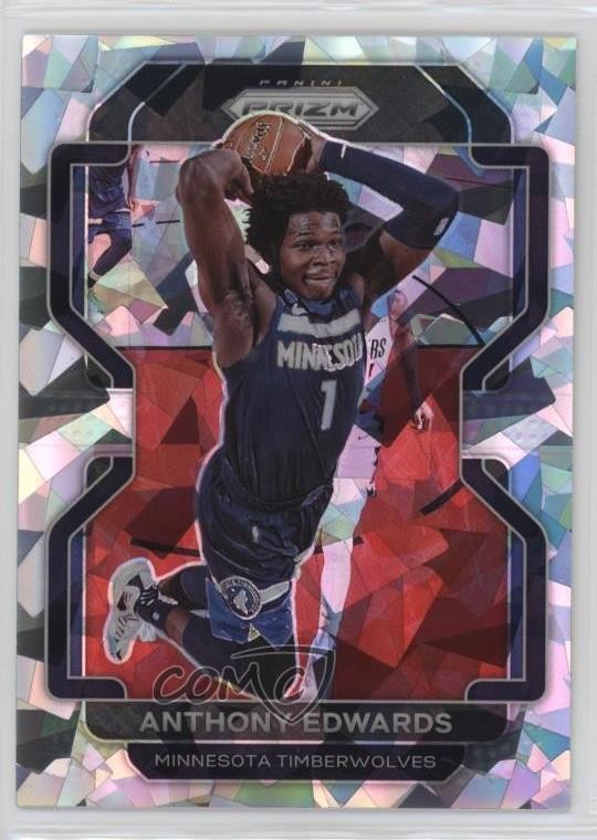 2021-22 Panini Prizm Ice Prizm Anthony Edwards #37 1l1a