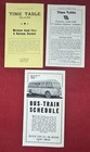 3  1930-40's Waterloo, Cedar Falls & Northern Railway Public Timetables — photo 1