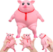 Pig Squeeze Stretch Pink Pig Toy Christmas Novelty Gift Funny Cute Squeeze Anima