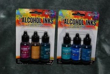 2 Tim Holtz Ranger Alcohol Ink 3 Packs TIM19787  TAK69669 6-0.5 fl oz Bottles