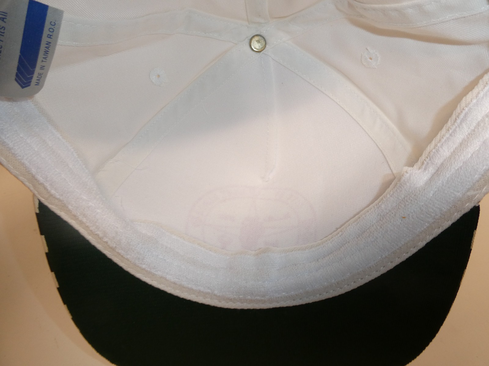 VTG JOLIET, IL Crossroads Checkered SAN SUN Adjustable Snapback Hat Cap