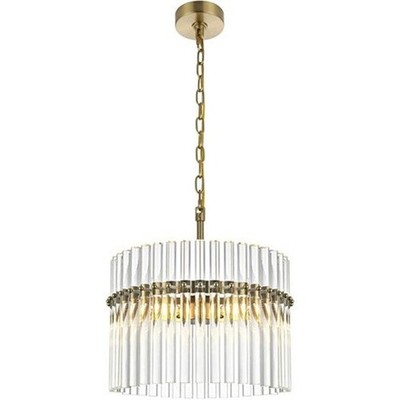 Chandelier Ceiling 3 Light Fixture Satin Gold High Quality Foyer Dining Room 16''