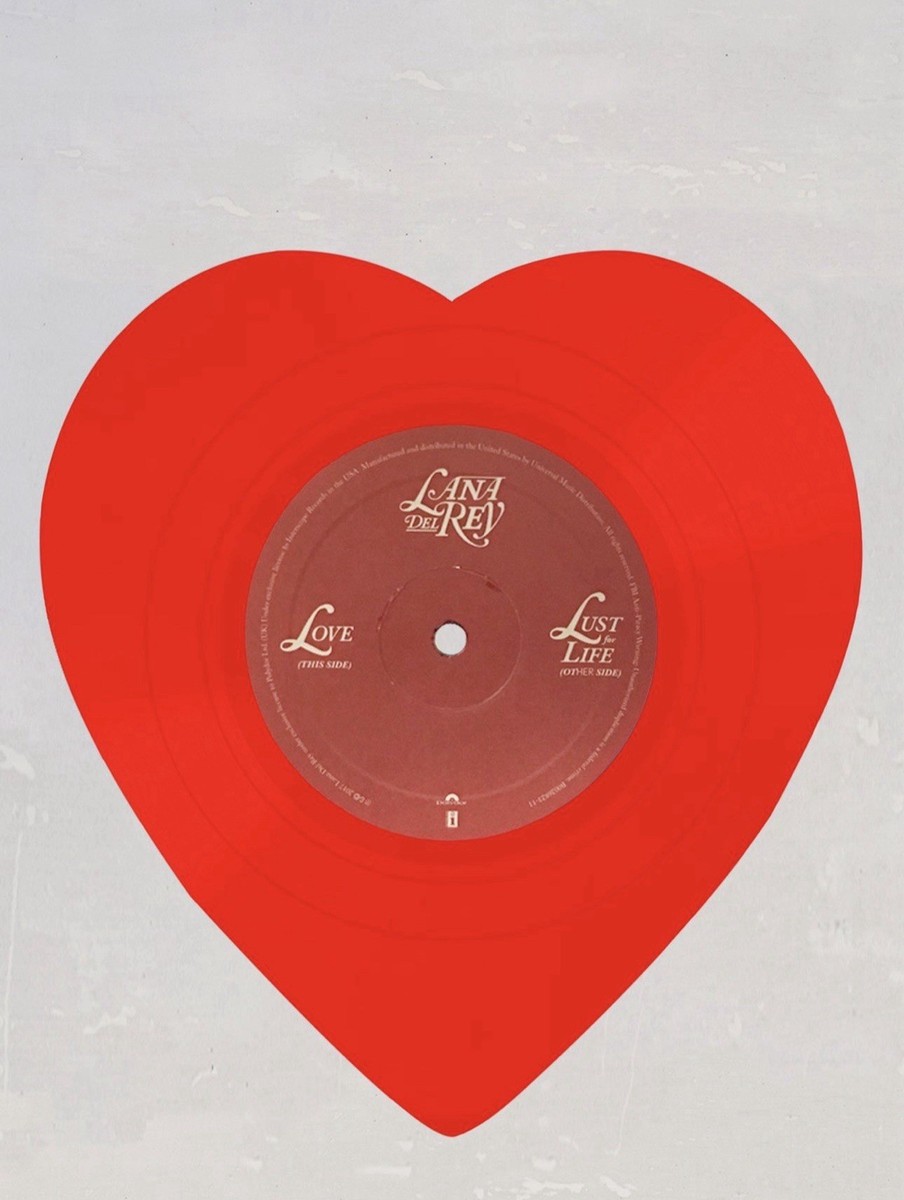 Lana Del Rey - Love/Lust For Life Limited Heart-Shaped 10
