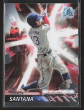 Paulino Santana 2024 Bowman Draft #PP-20 Plasma Power Texas Rangers