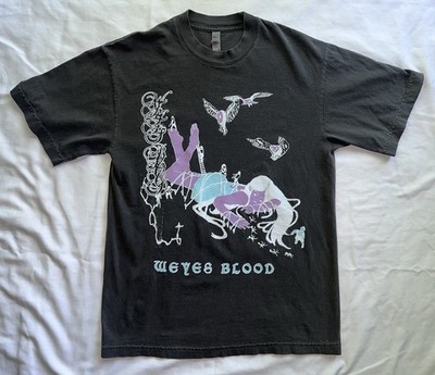 Weyes Blood Gulliver Shirt Official Faded Black Garment Dyed Los Angeles Apparel