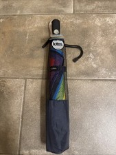 New With Tags Raines by Totes NeverWet Umbrella, 55in Auto Open RAINBOW Colors