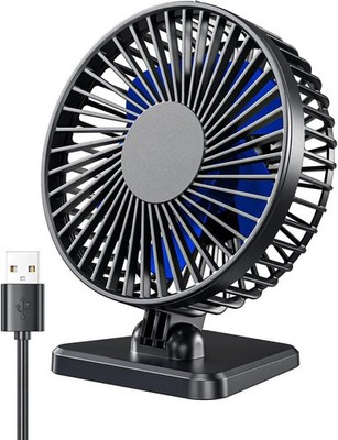 Ventilador de escritorio USB, pequeño pero potente, portátil, silencioso, 3 velo