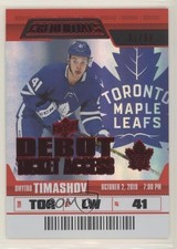 2019-20 Upper Deck Credentials Debut Ticket Access Red 1/99 Dmytro Timashov x6g