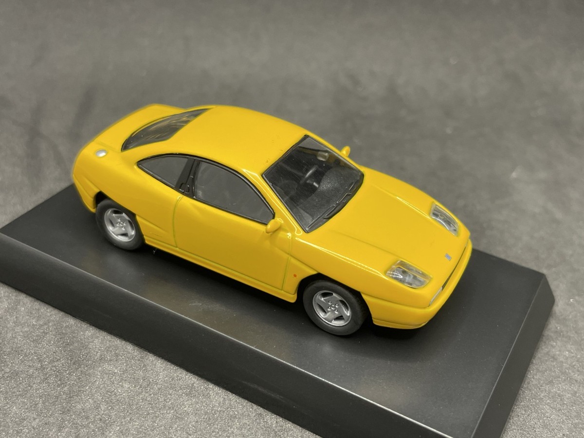 Kyosho 1/64 Fiat&Lancia collection Fiat Coupe Yellow diecast model
