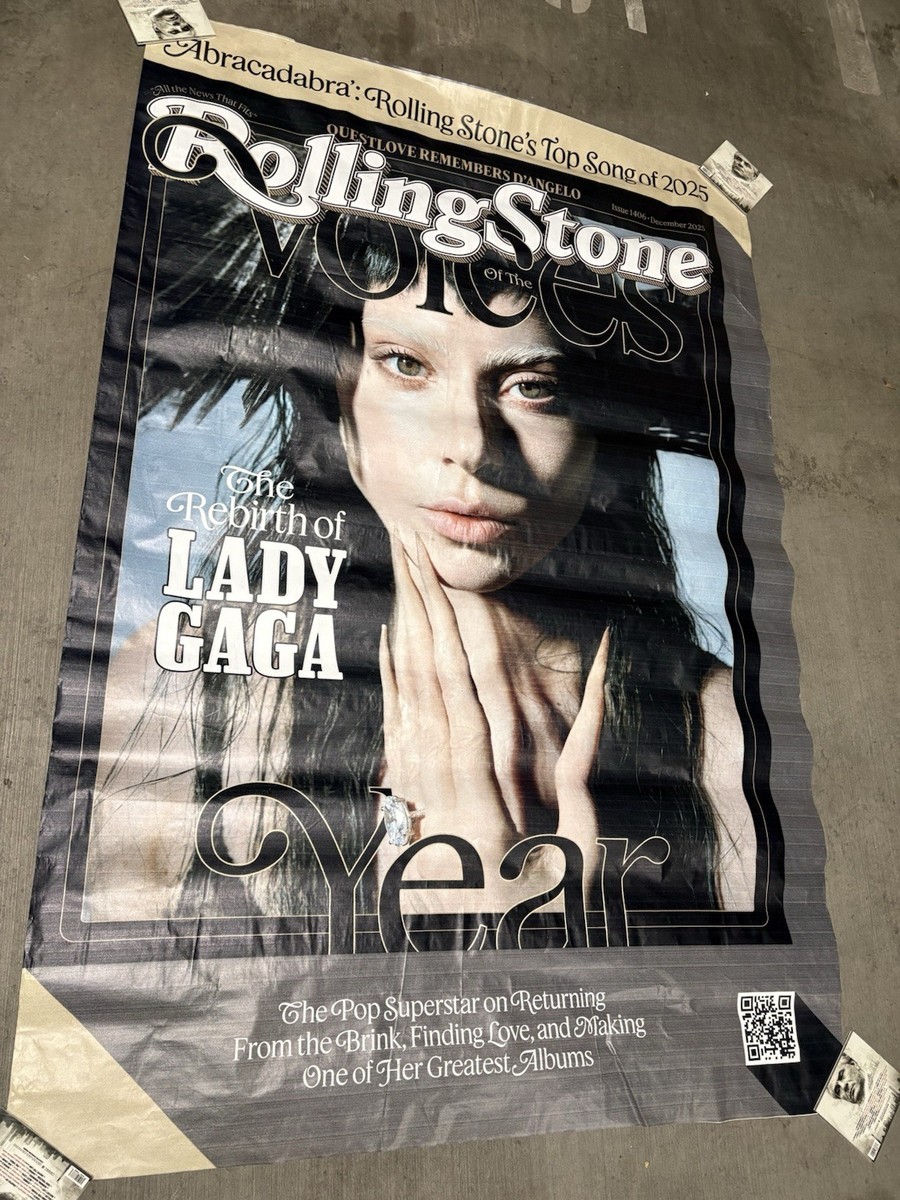 LADY GAGA ROLLING STONE OFFICIAL PROMO POSTER MAYHEM ABACADABRA