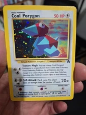Pokemon Cool Porygon Black Star WOTC Promo Holo SWIRL 15/53 MP-LP